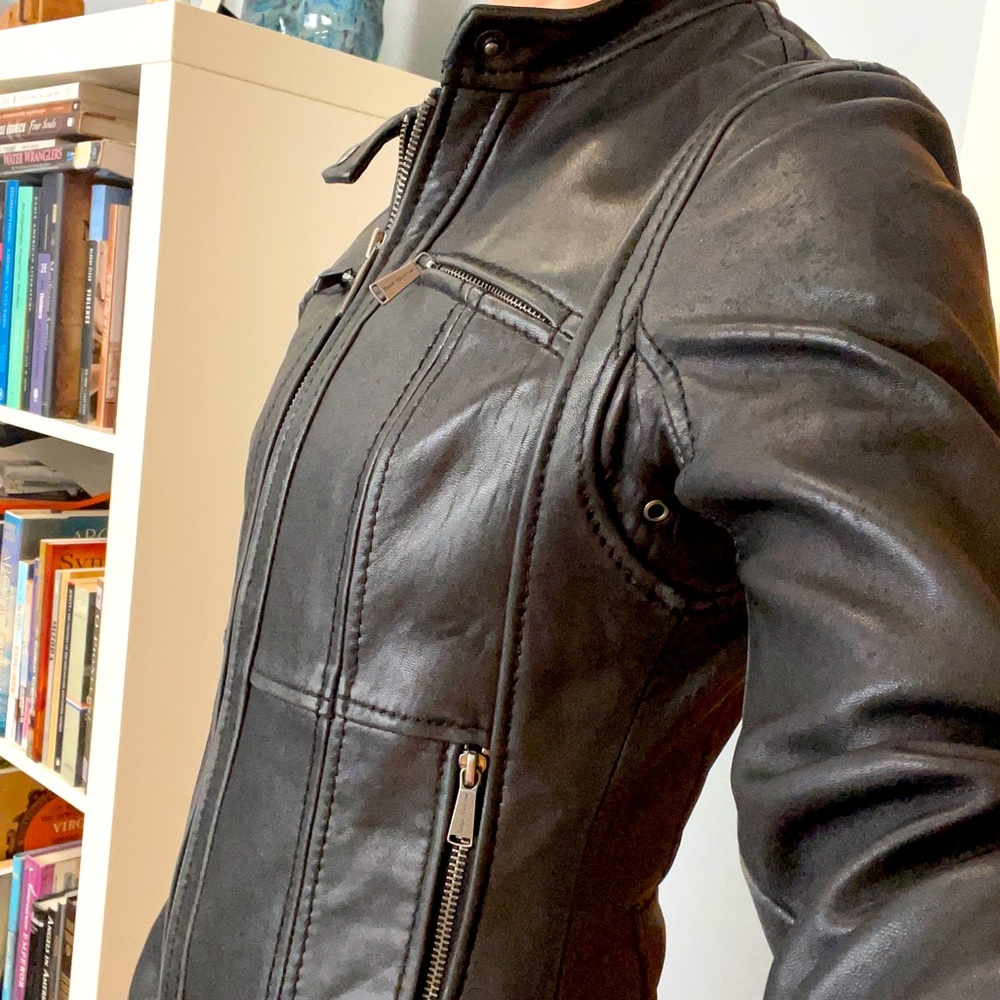 Michael Kors Leather Jacket XS